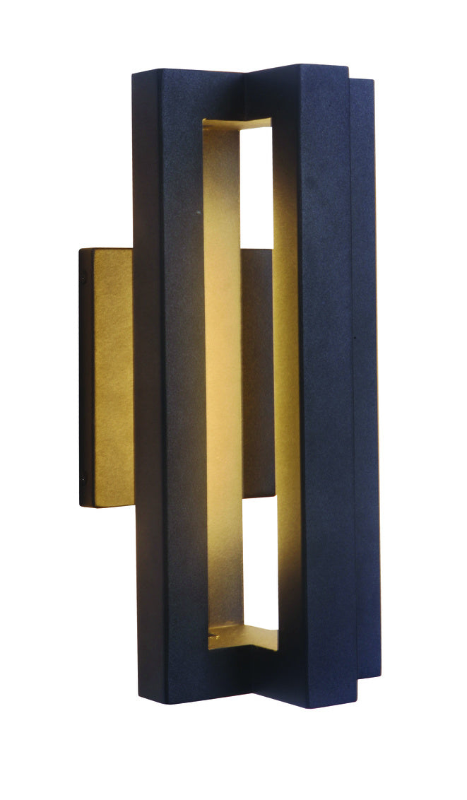 Kai Small Outdoor Wall Lantern in Textured Matte Black Finish by Craftmade