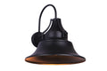 Union Large Outdoor Wall Lantern in Midnight Finish by Craftmade