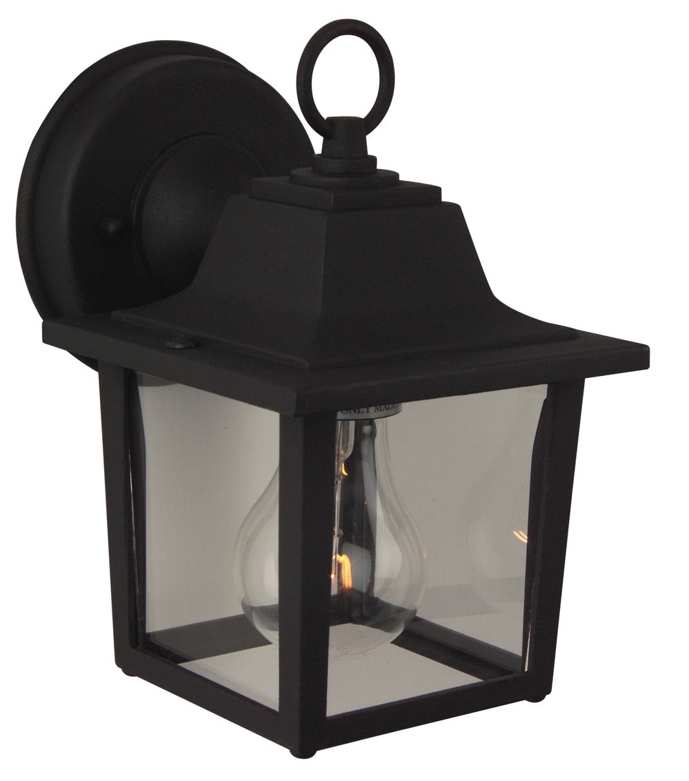 Coach Lights Cast Aluminum Small Outdoor Wall Lantern in Textured Matte Black Finish by Craftmade