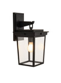 Duncan Small Outdoor Wall Lantern in Textured Black Finish by Craftmade