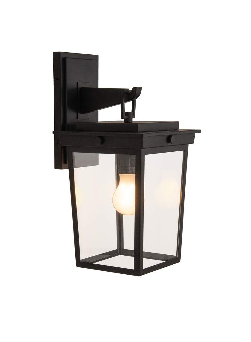 Duncan Small Outdoor Wall Lantern in Textured Black Finish by Craftmade