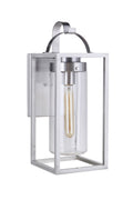 Neo Large Outdoor Wall Lantern in Satin Aluminum Finish by Craftmade