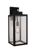 Marin Large Outdoor Wall Lantern in Textured Black Finish by Craftmade