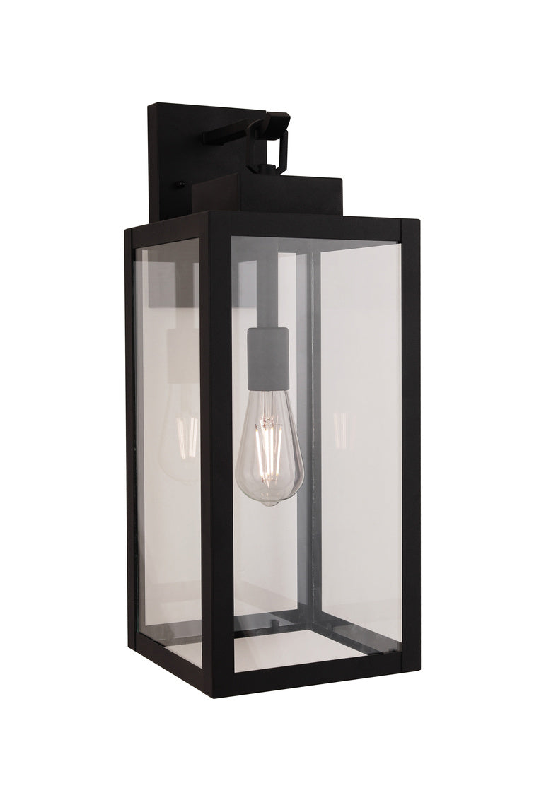 Marin Large Outdoor Wall Lantern in Textured Black Finish by Craftmade