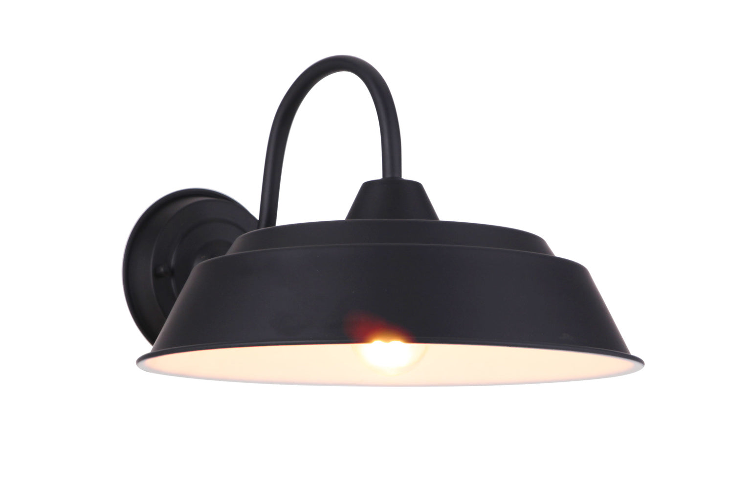 Landmark Small Outdoor Wall Lantern in Midnight Finish by Craftmade