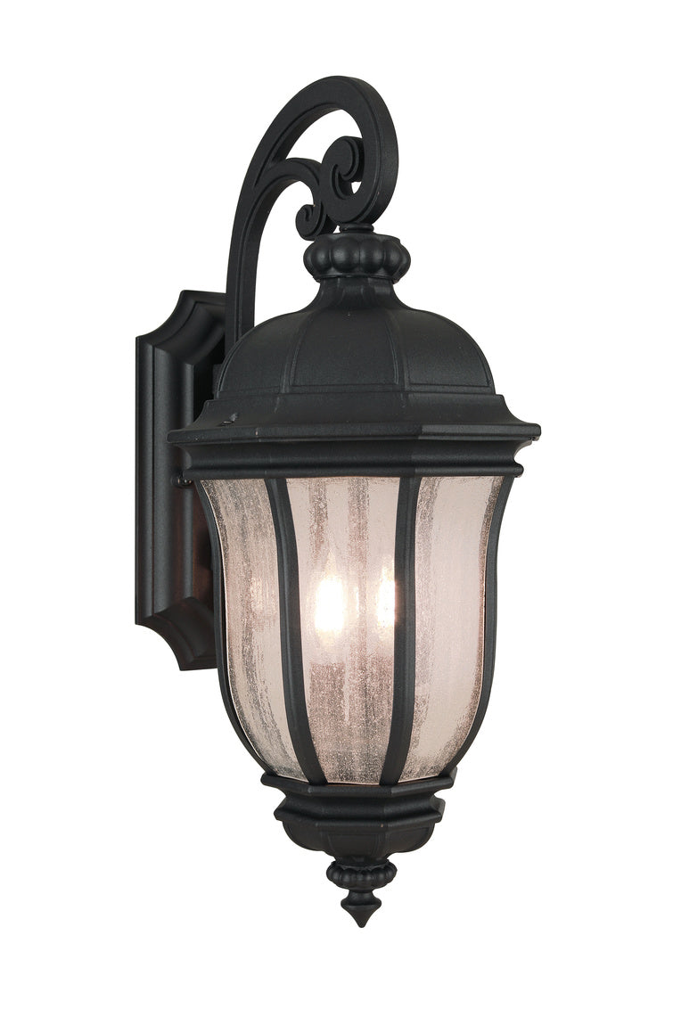 Harper Medium Outdoor Wall Lantern in Textured Black Finish by Craftmade