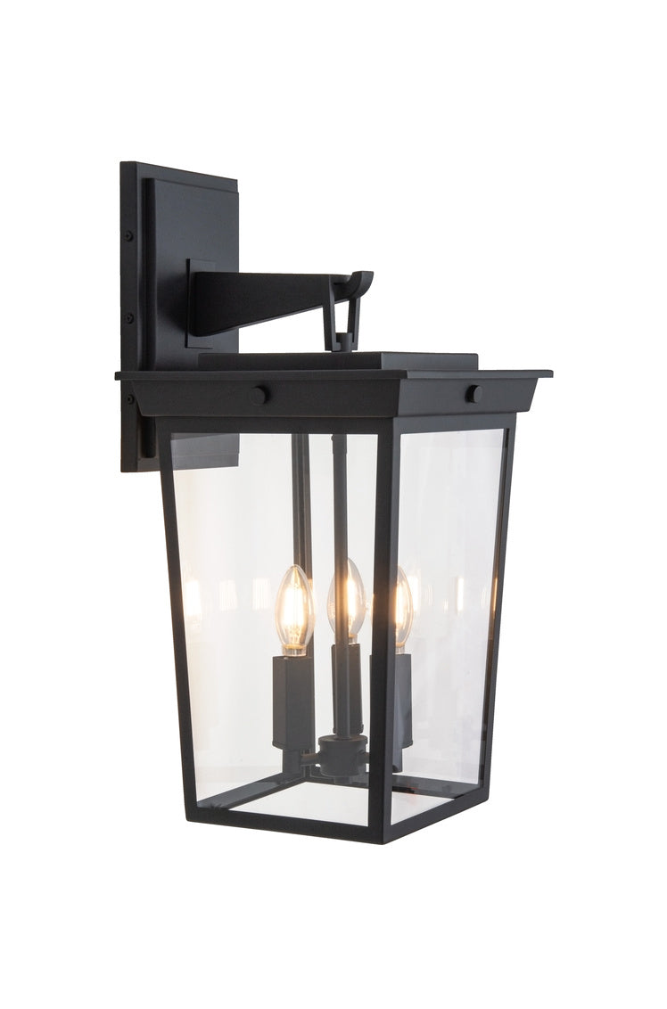 Duncan Medium Outdoor Wall Lantern in Textured Black Finish by Craftmade