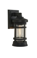 Resilience Small Outdoor Wall Lantern in Textured Black Finish by Craftmade