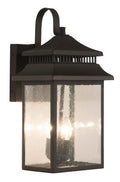 Crossbend Large Outdoor Wall Lantern in Bronze Finish by Craftmade