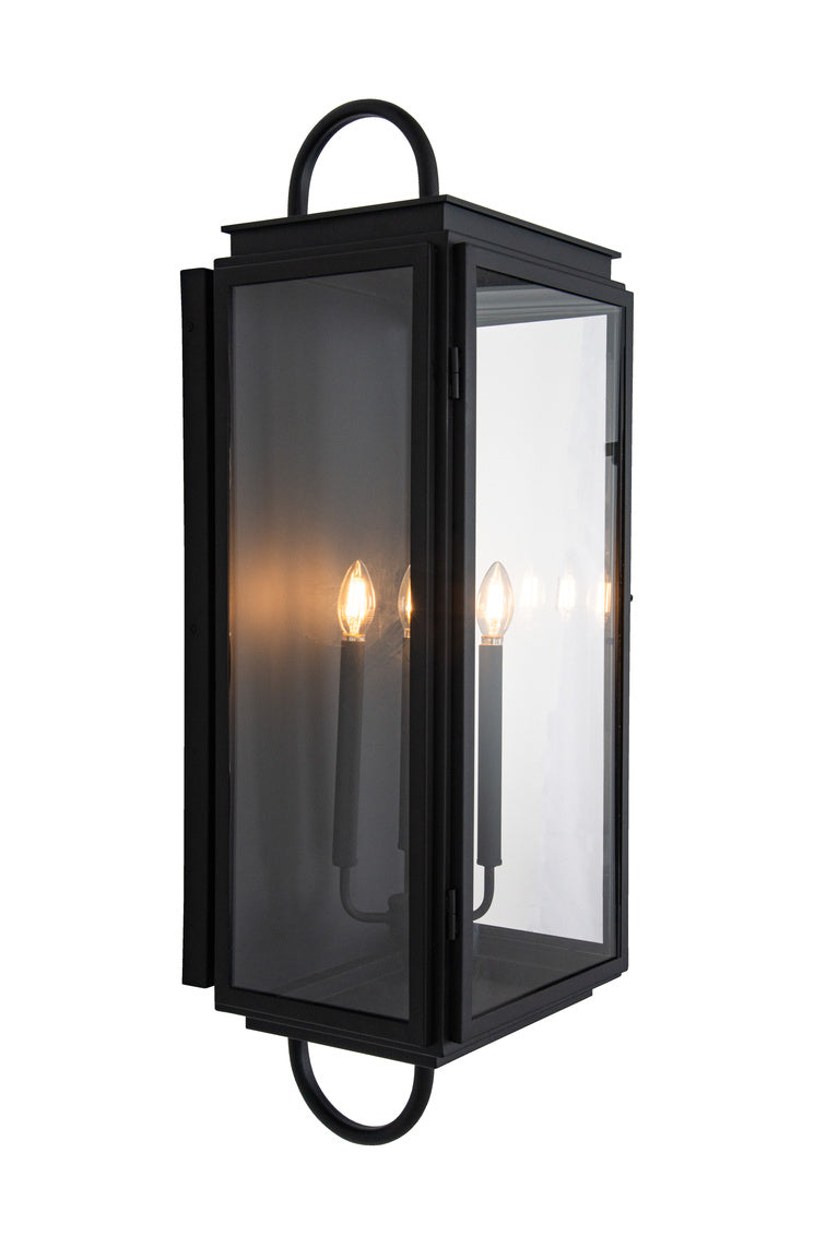 Irving X-Large Outdoor Wall Lantern in Textured Black Finish by Craftmade