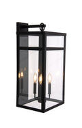 O'Neal Large Outdoor Wall Lantern in Textured Black Finish by Craftmade