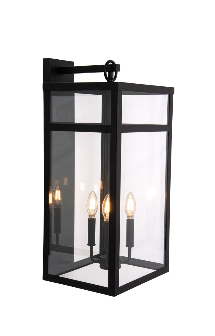 O'Neal Large Outdoor Wall Lantern in Textured Black Finish by Craftmade