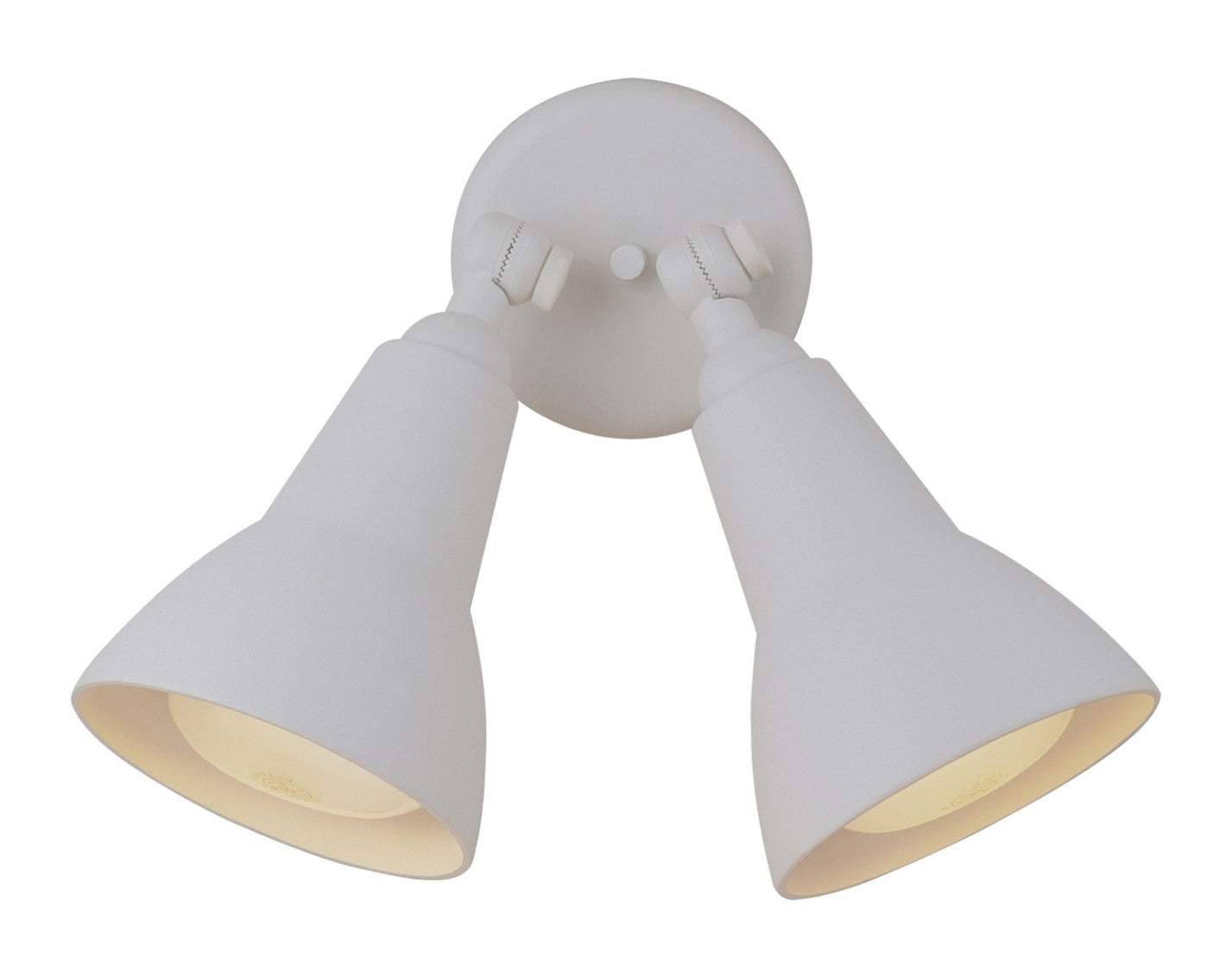 Flood 2-Light Outdoor Security Flood Light in White Finish by Craftmade