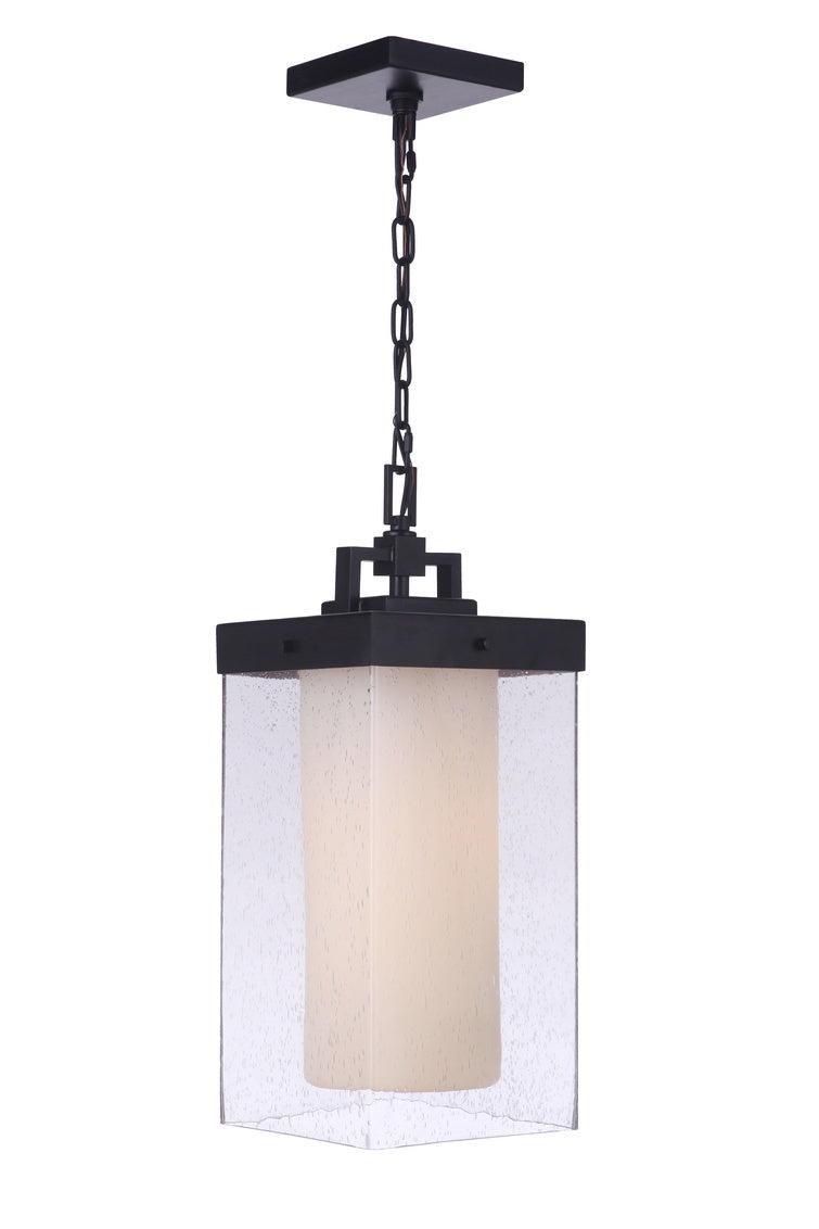 Hayner 1-Light Outdoor Hanging Lantern in Midnight Finish by Craftmade