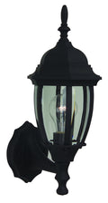 Bent Glass Cast Aluminum Small Outdoor Wall Lantern in Textured Matte Black Finish by Craftmade
