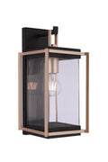 Metalwork Small Outdoor Wall Lantern in Midnight Finish by Craftmade