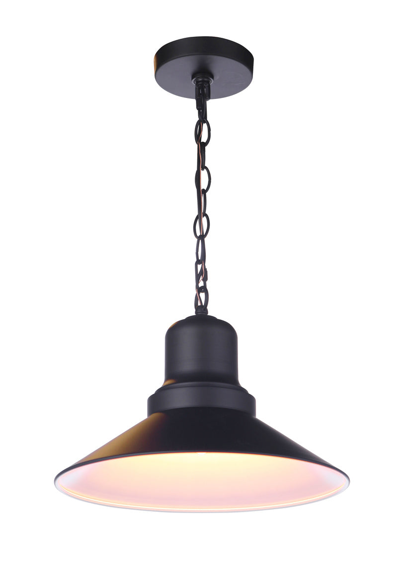 Singleton Medium Outdoor Wall Lantern in Midnight Finish by Craftmade