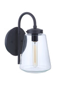 Laclede Medium Outdoor Wall Lantern in Midnight Finish by Craftmade