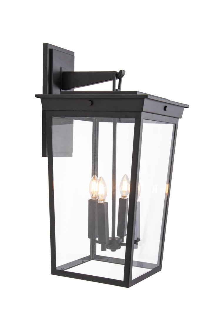 Duncan Large Outdoor Wall Lantern in Textured Black Finish by Craftmade