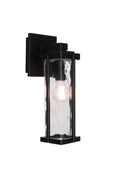 Pyrmont Small Outdoor Wall Lantern in Midnight Finish by Craftmade