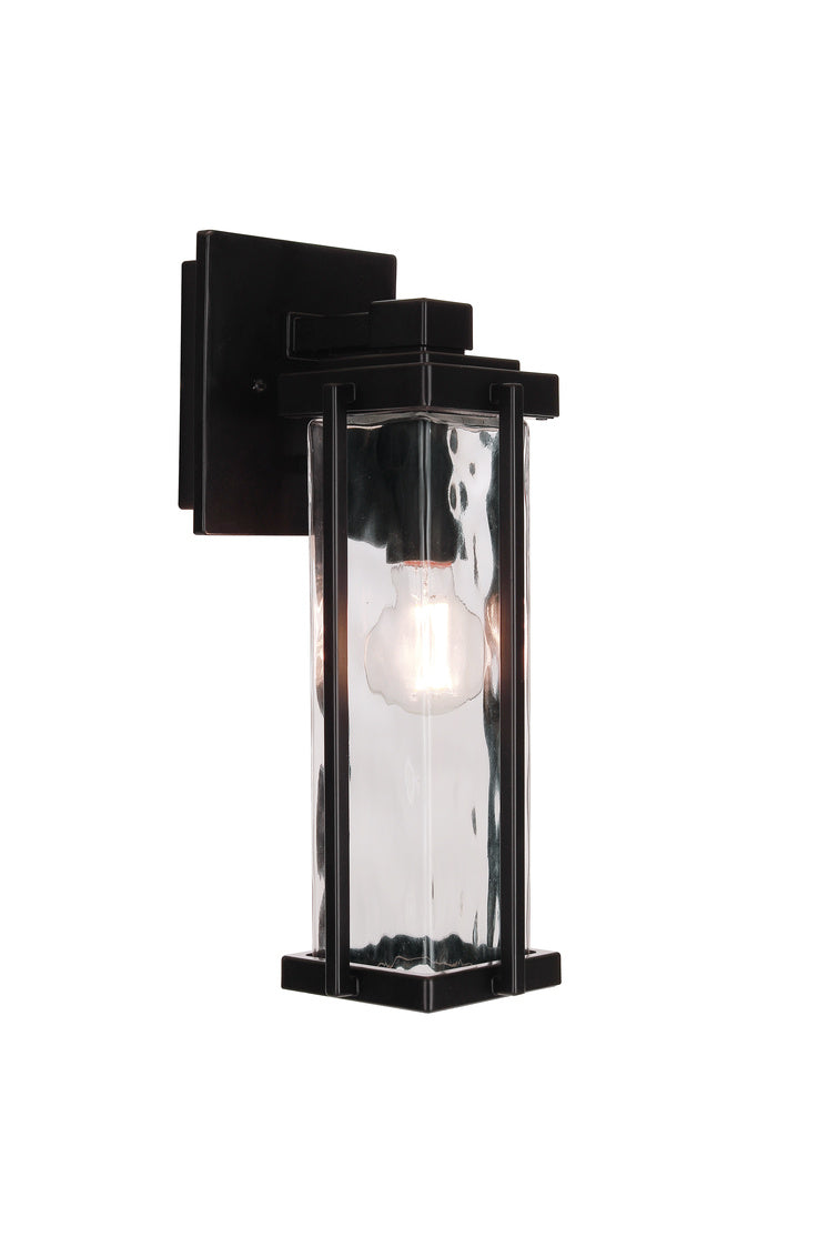 Pyrmont Small Outdoor Wall Lantern in Midnight Finish by Craftmade