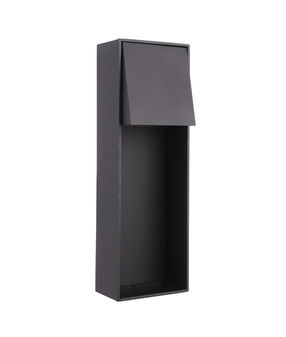 Nook Medium Outdoor Wall Lantern in Midnight Finish by Craftmade