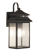 Crossbend Small Outdoor Wall Lantern in Bronze Finish by Craftmade