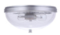Sivo 2 Light Outdoor Flush Mount Ceiling Light in Satin Aluminum Finish by Craftmade