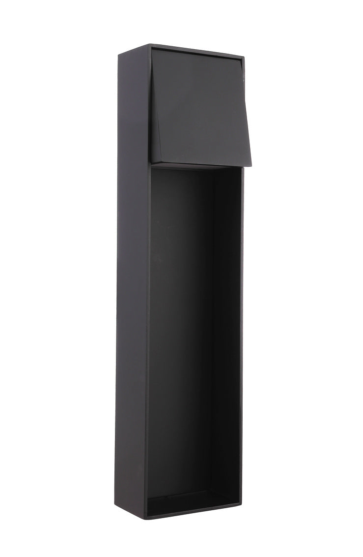 Nook Large Outdoor Wall Lantern in Midnight Finish by Craftmade