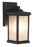 Resilience Small Outdoor Wall Lantern in Textured Matte Black Finish by Craftmade