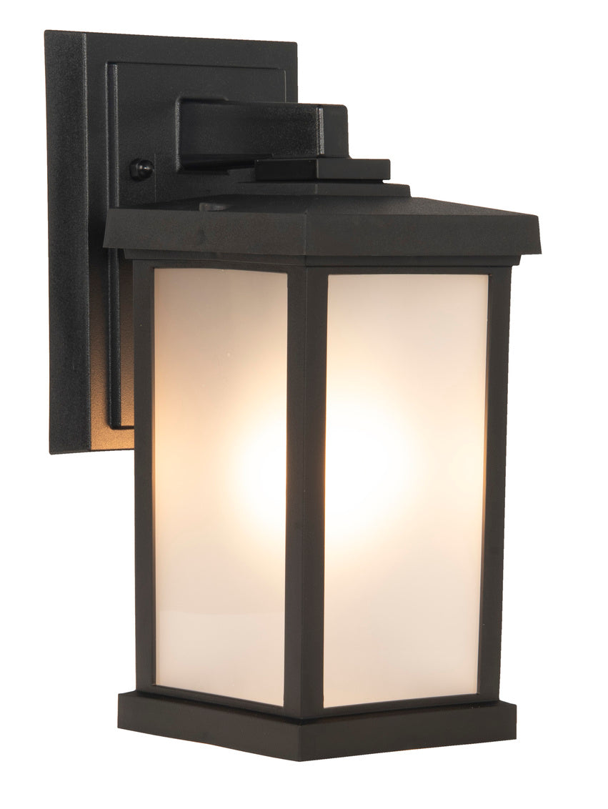 Resilience Small Outdoor Wall Lantern in Textured Matte Black Finish by Craftmade