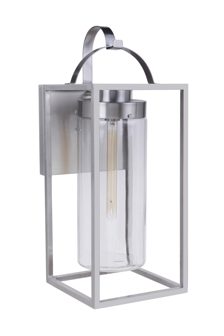 Neo X-Large Outdoor Wall Lantern in Satin Aluminum Finish by Craftmade