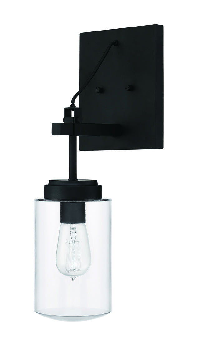 Crosspoint 1-Light Outdoor Wall Lantern in Espresso Finish by Craftmade