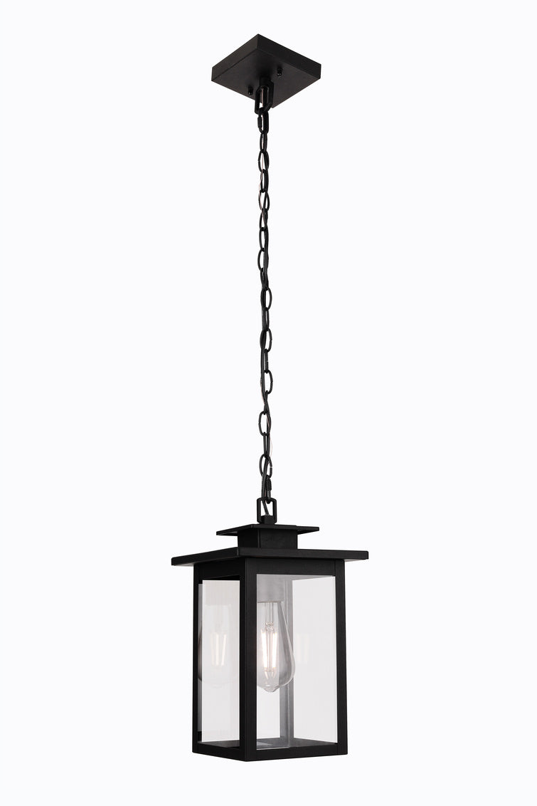Rock Creek 1-Light Outdoor Hanging Lantern in Textured Black Finish by Craftmade