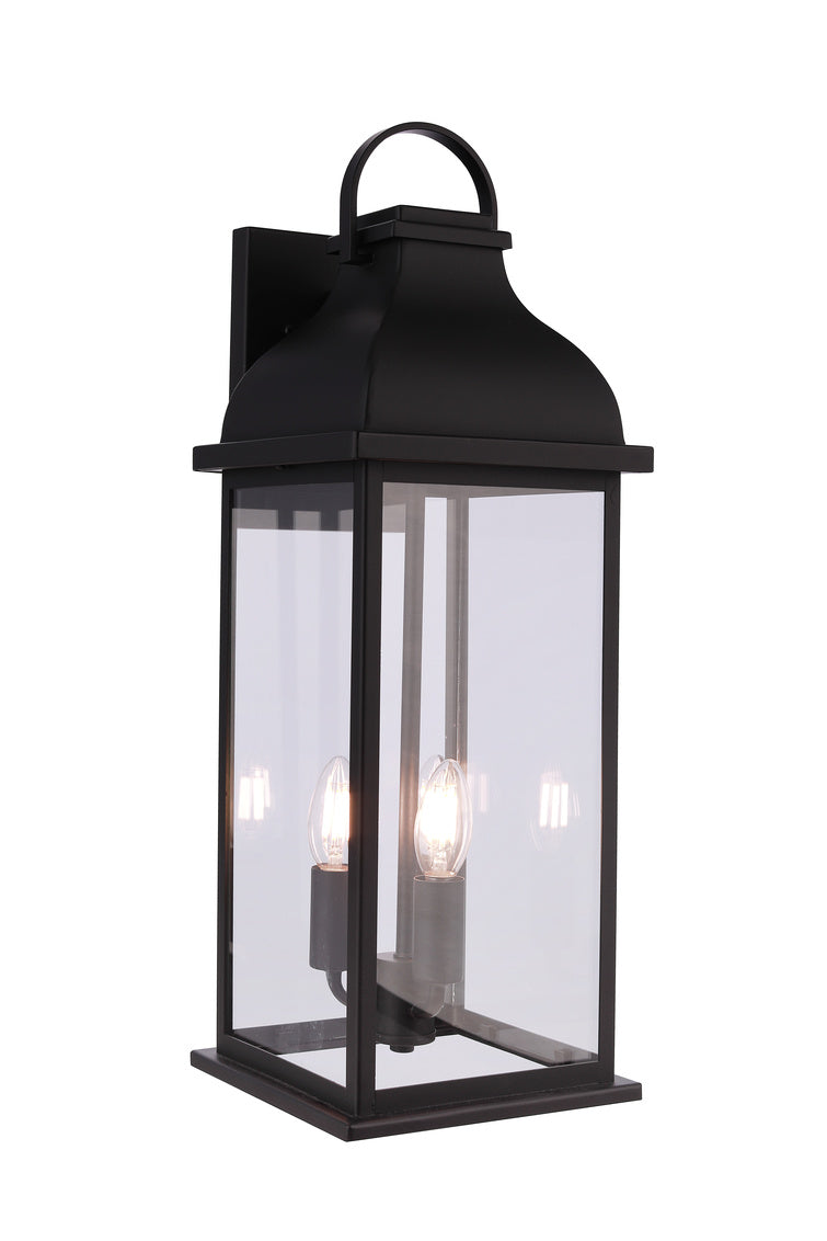 Bent Tree Large Outdoor Wall Lantern in Midnight Finish by Craftmade