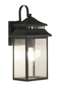 Crossbend Small Outdoor Wall Lantern in Textured Matte Black Finish by Craftmade