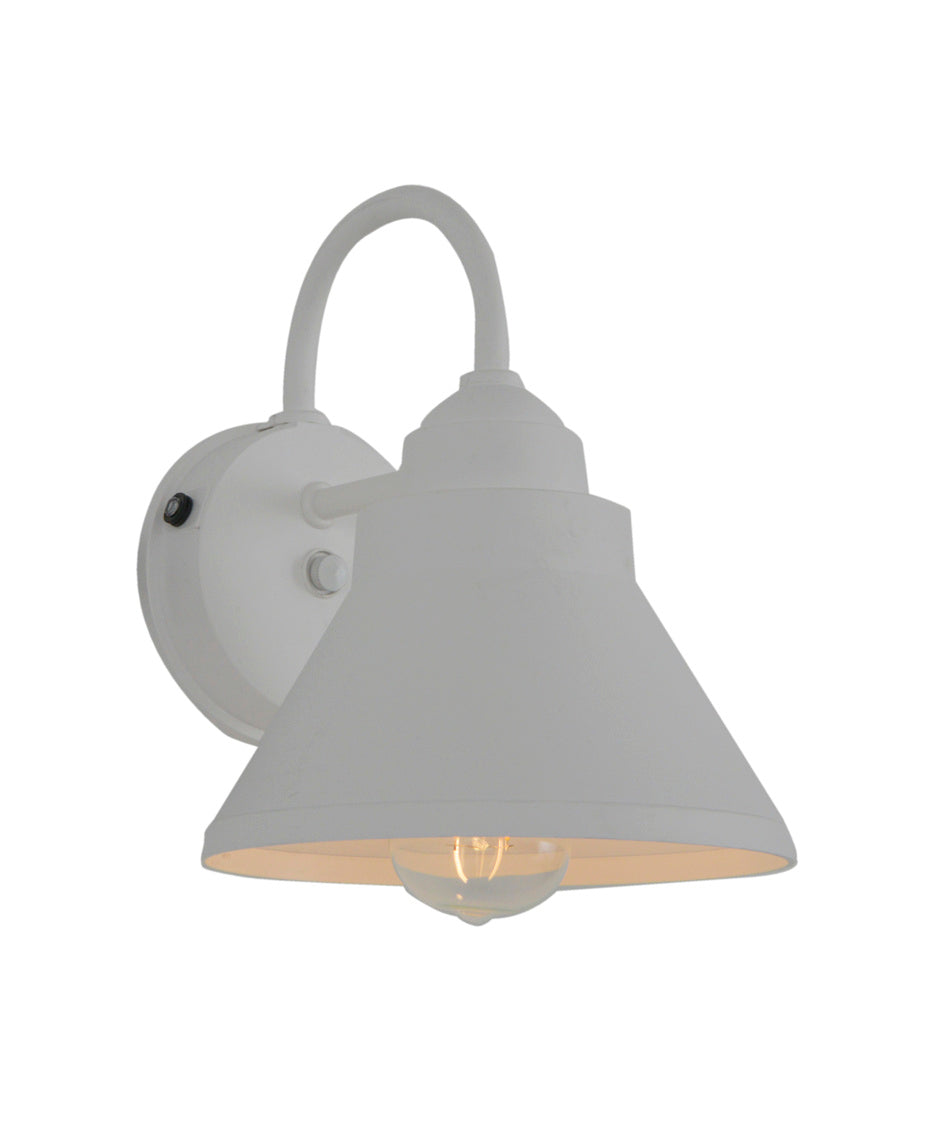Resilience Small Outdoor Wall Lantern in Textured White Finish by Craftmade