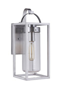 Neo Small Outdoor Wall Lantern in Satin Aluminum Finish by Craftmade