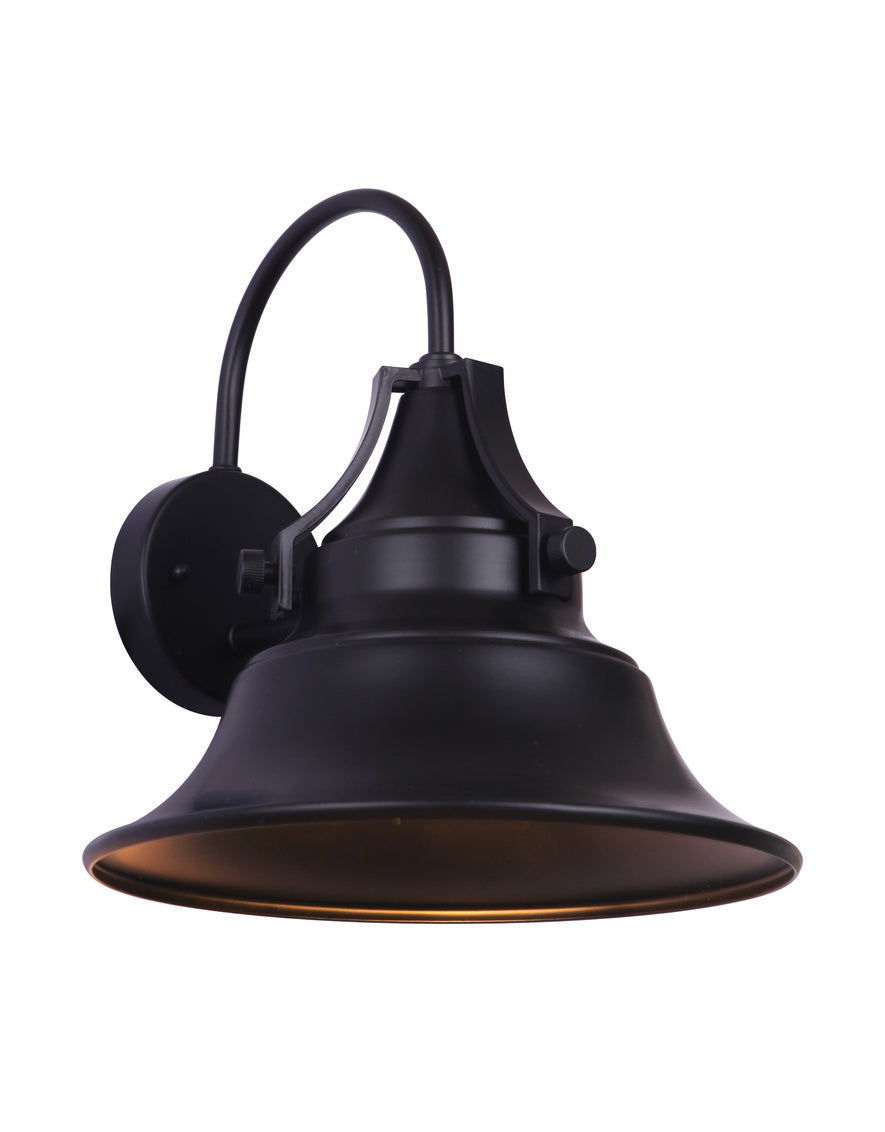 Union Medium Outdoor Wall Lantern in Midnight Finish by Craftmade