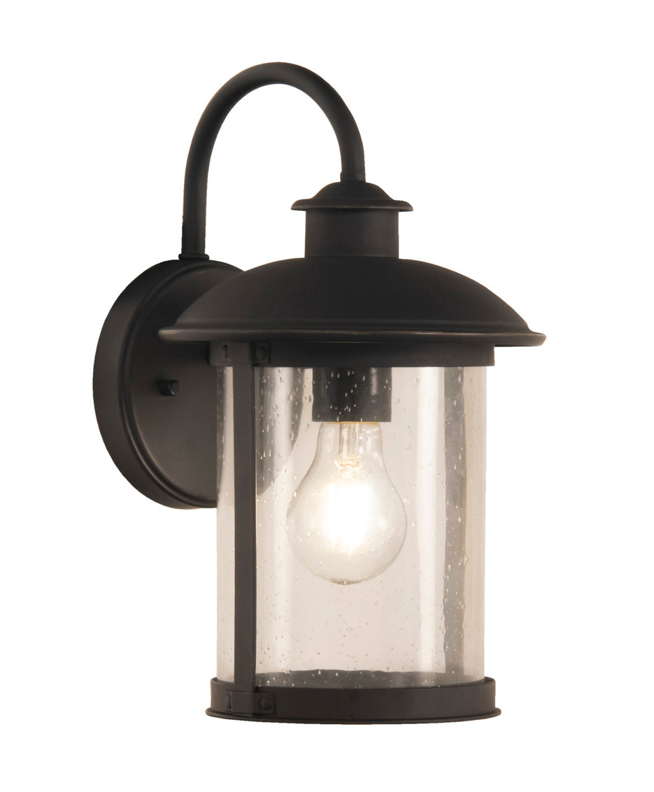 O'Fallon Small Outdoor Wall Lantern in Bronze Finish by Craftmade