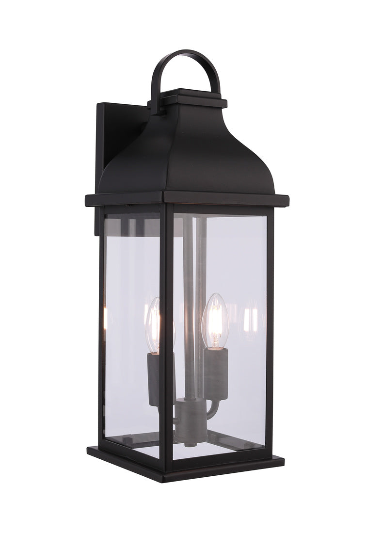 Bent Tree Medium Outdoor Wall Lantern in Midnight Finish by Craftmade