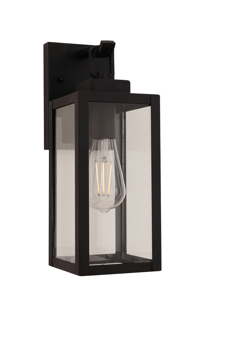Marin Small Outdoor Wall Lantern in Textured Black Finish by Craftmade