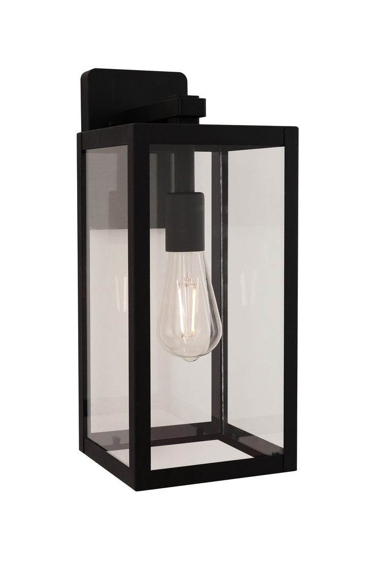 Harris Medium Outdoor Wall Lantern in Textured Black Finish by Craftmade