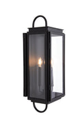 Irving Large Outdoor Wall Lantern in Textured Black Finish by Craftmade