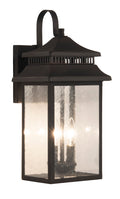Crossbend Medium Outdoor Wall Lantern in Bronze Finish by Craftmade