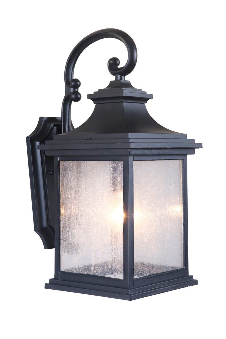 Gentry Medium Outdoor Wall Lantern in Midnight Finish by Craftmade