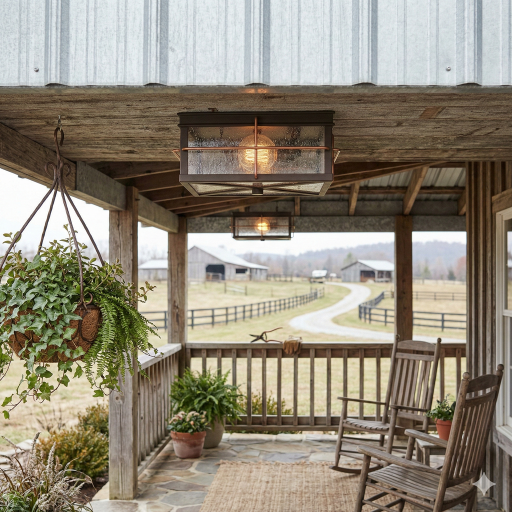 HOWELL OUTDOOR FLUSH MOUNT FIXTURE - The Lamp Goods