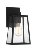 Dunn Medium Outdoor Wall Lantern in Textured Matte Black Finish by Craftmade