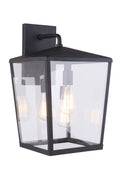 Olsen Large Outdoor Wall Lantern in Midnight Finish by Craftmade