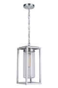 Neo Medium Outdoor Hanging Lantern in Satin Aluminum Finish by Craftmade
